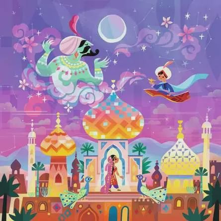 12004207 Aladdin and the Wonderful Lamp 64 Pc