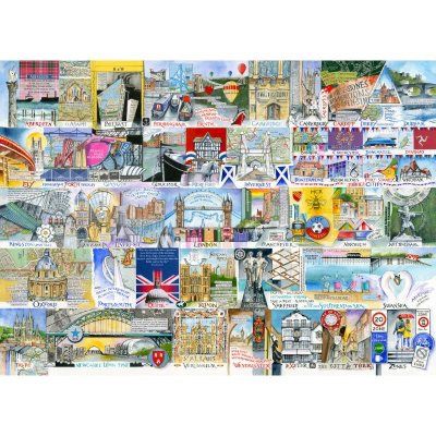 GIBG7128 Puzzle - 1000 pcs - Bright Lights &amp; Big Cities (EN)