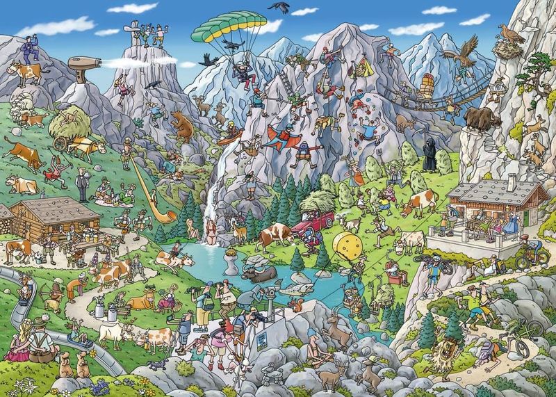 78-29680 1000pc, Alpine Fun, Tanck