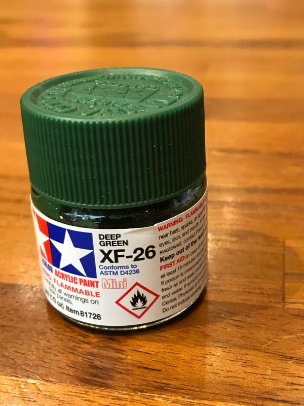 799-81726 XF-26 DEEP GREEN ACRYLIC FLAT MINI