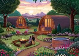 71-00144 1000pc, Glamping