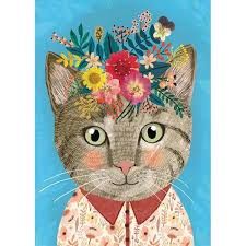 78-30000 1000 pcs, Floral Friends, Pretty Feline