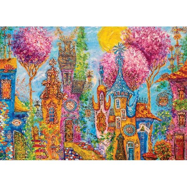 78-30012 1000 pcs, Charming Village, Pink Trees