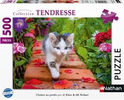 76-00968 500 pcs, Kitten in the Garden / JL Klein &amp; ML Hubert
