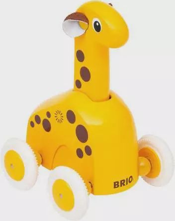 30229 Push &amp; Go Giraffe - Wooden toy for toddlers