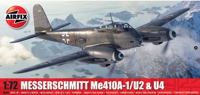 *AIR04066 MESSERSCHMITT Me410A−1/U2 &amp; U4 (1/72)