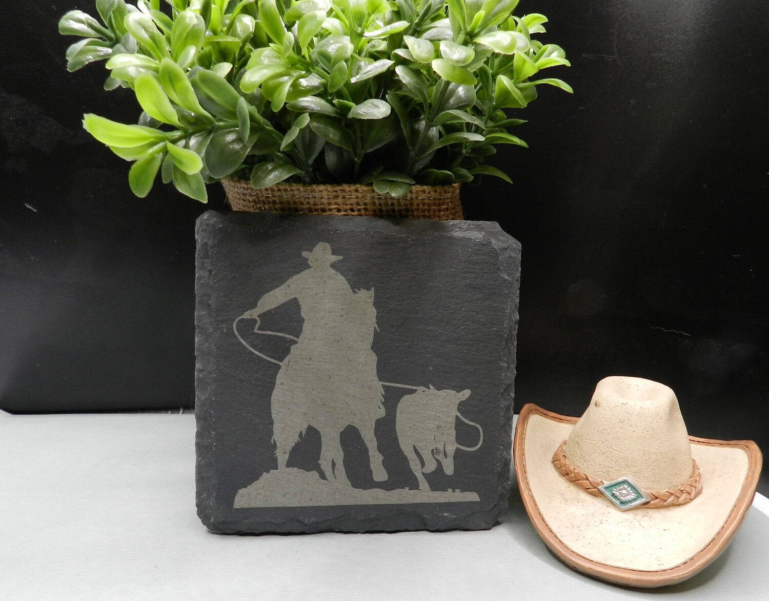 Slate Cowboy Coasters