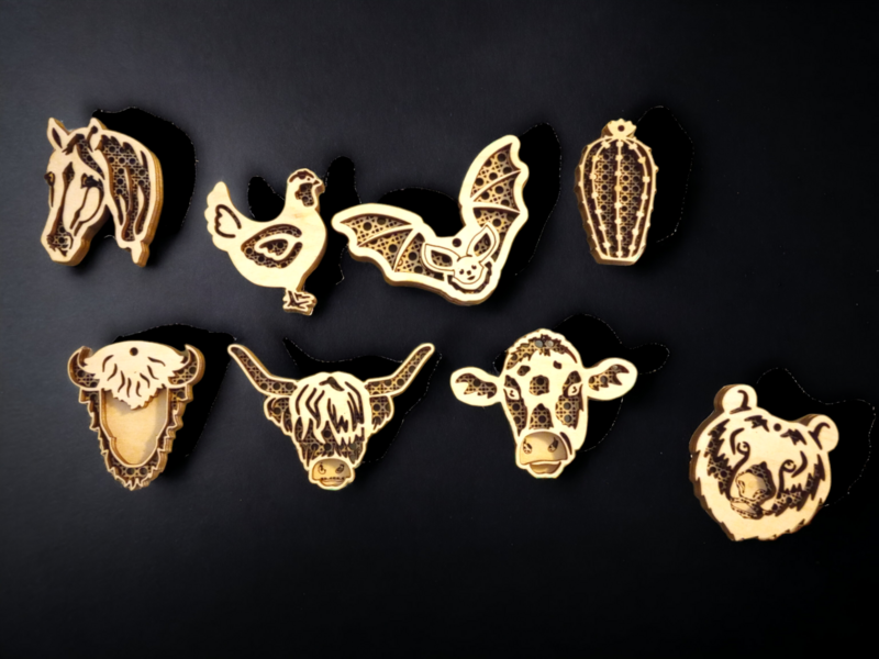 Layered Animal Magnets