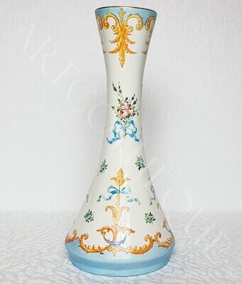 Vase en céramique de Pierrefonds à décor de lambrequin