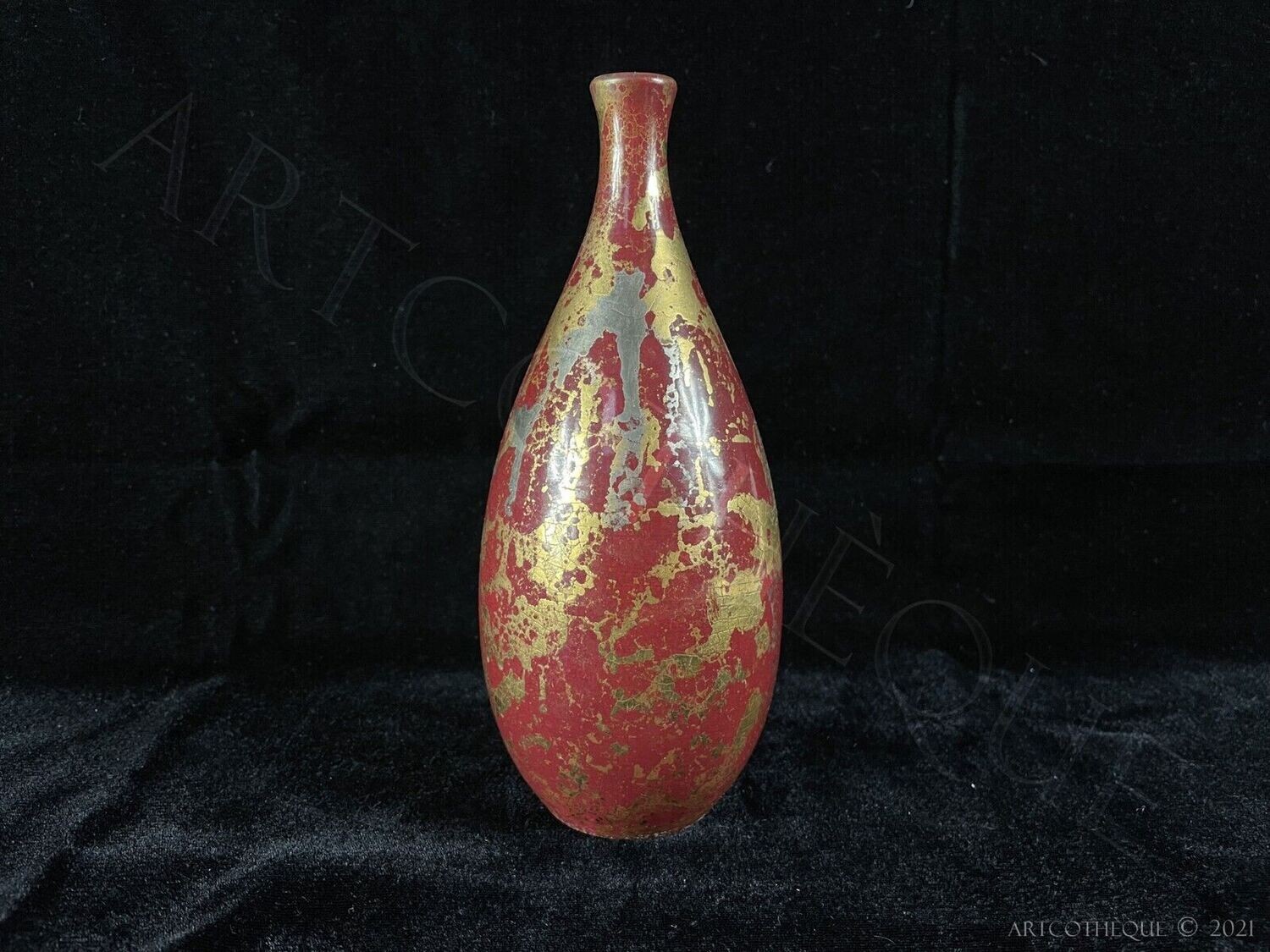 Attribué à André Fau & Marcel Guillard, Vase céramique Art Déco, 1930 - 1940