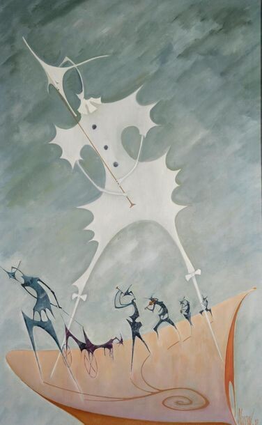 La dernière Parade, tableau par Robert Cranois, 1987
