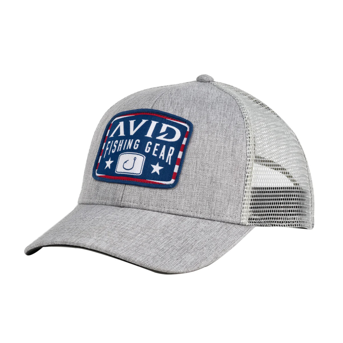 Stars and Bars Trucker, Color: Grey Chambray