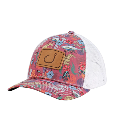 Youth Fish Floral Trucker