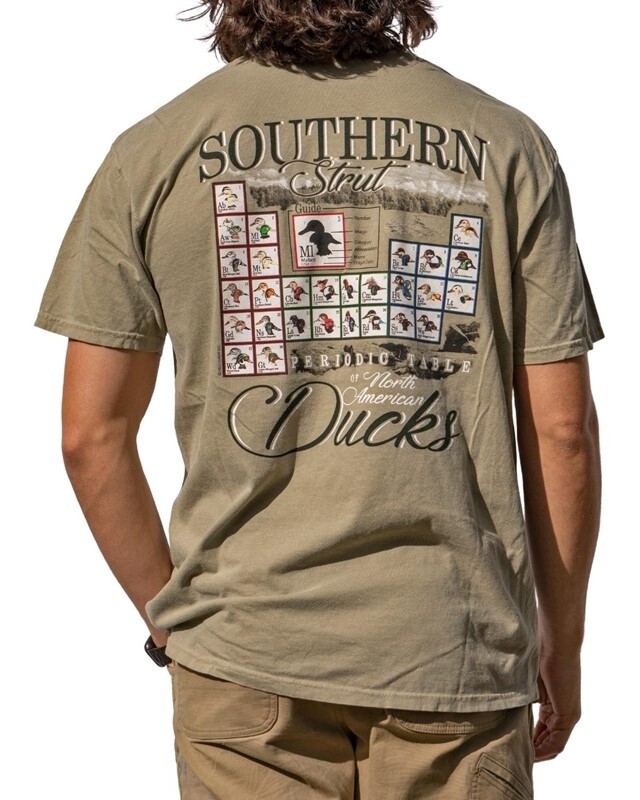 Periodic Table Of Ducks Tee - Khaki