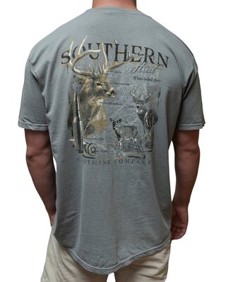 Scientific White Tail Tee - Grey