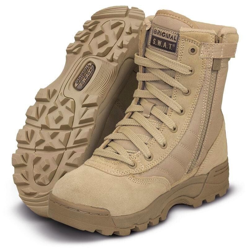 Original SWAT Classic 9&quot; Side Zip Boot Tan