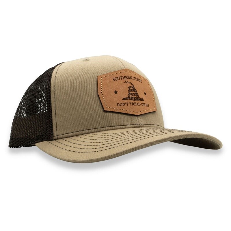 Don&#39;t Tread Patch Trucker Hat - Khaki/Coffee