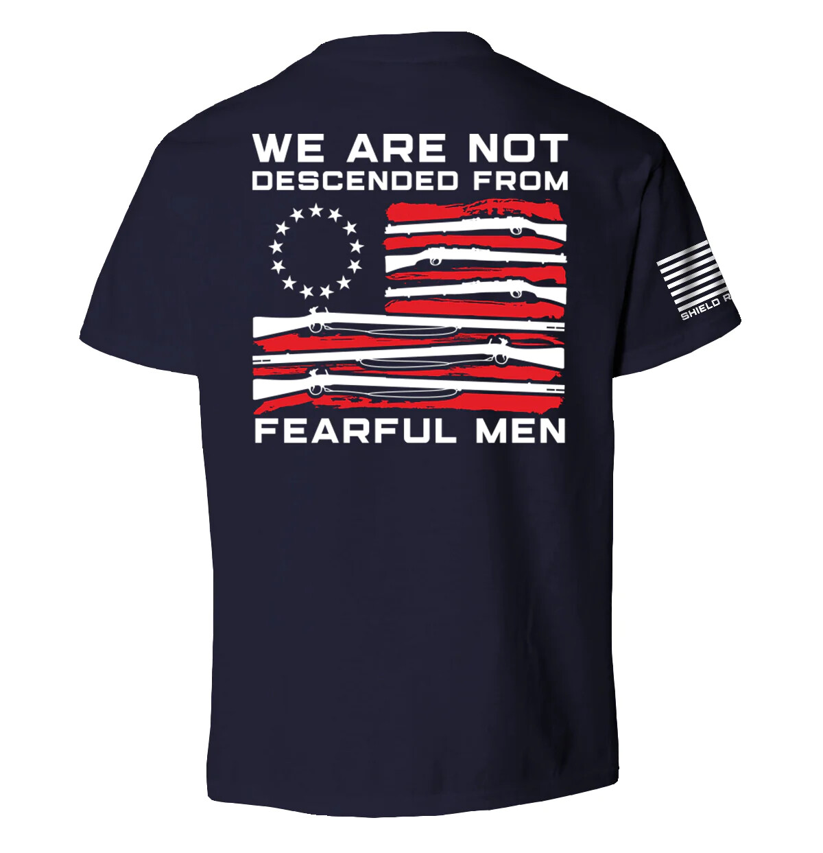 Not Descended From Fearful Men Youth Tee, Color: Navy, Size: MD