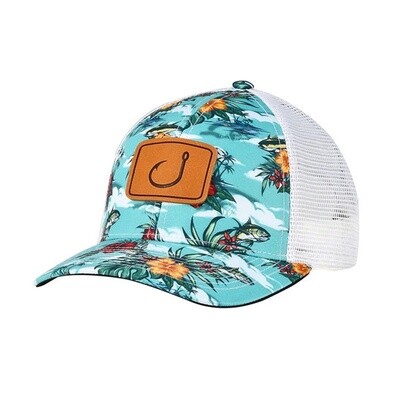 Fish Floral Trucker