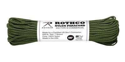 Rothco Paracord 550 Type III 100 ft
