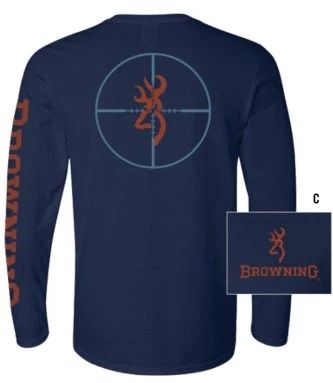 Buck Shot LS Tee - Navy