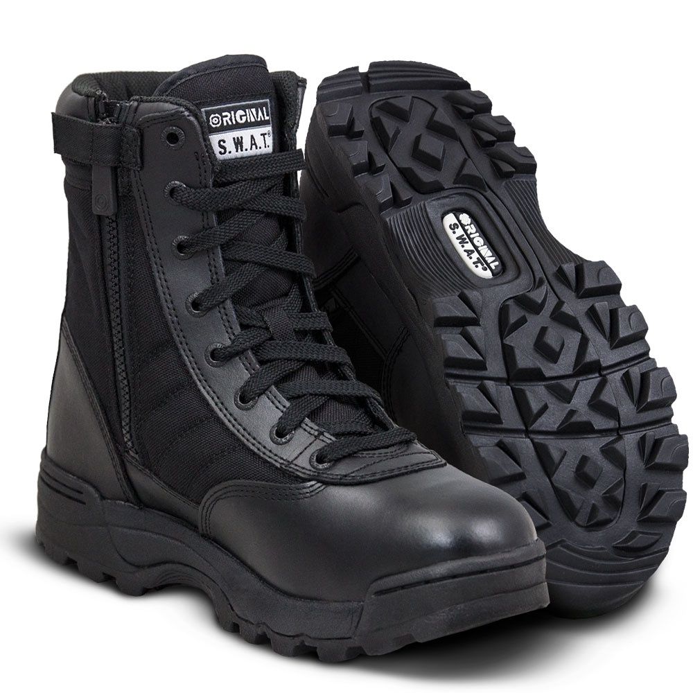 Original SWAT Classic 9&quot; Side Zip Boot Black