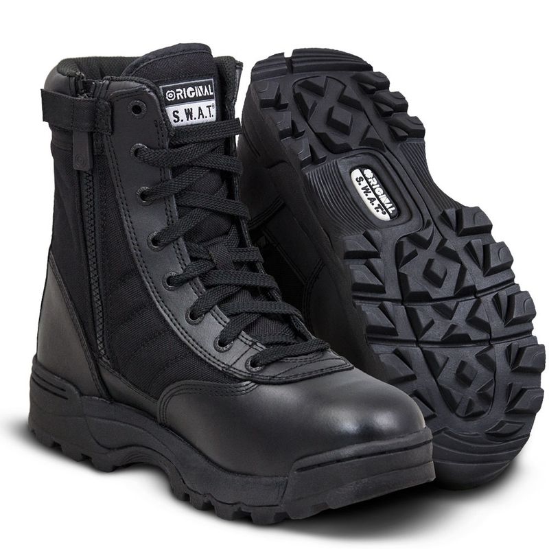 Original SWAT Classic 9&quot; Side Zip Boot Black