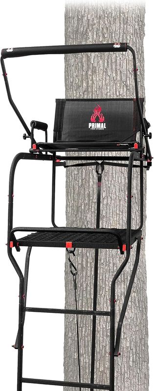 Primal Treestands The Mac Daddy Extra Wide Deluxe Ladder Tree Stand 22&#39;