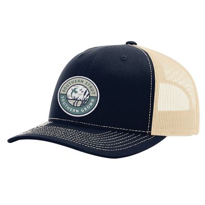 Marsh Flight Patch Trucker Hat - Navy/Khaki