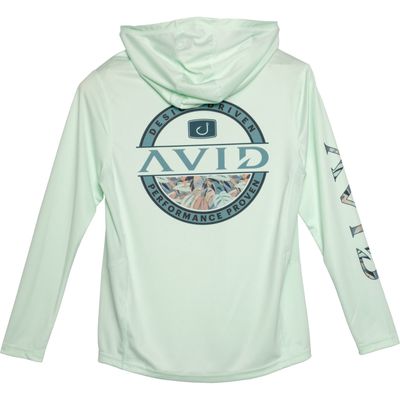Youth Locked Up Kinetic Hooded AVIDry 50+ UPF Long Sleeve