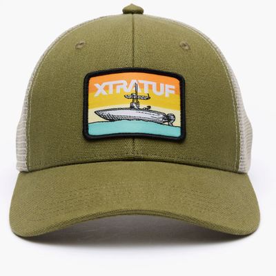XTRATUF Boat Patch Trucker Hat - Sphagnum