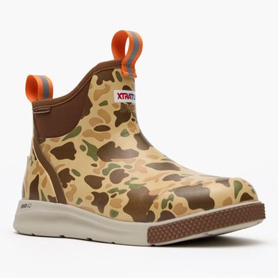 XTRATUF Men&#39;s Duck Camo 6&quot; Ankle Deck Boot Sport