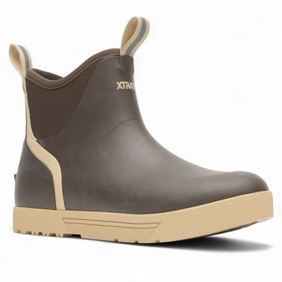 XTRATUF Men's Wheelhouse Brown 6" Ankle Deck Boot