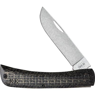 Case XX Crossroads Sod Buster Jr Black Burlap Handles S35VN