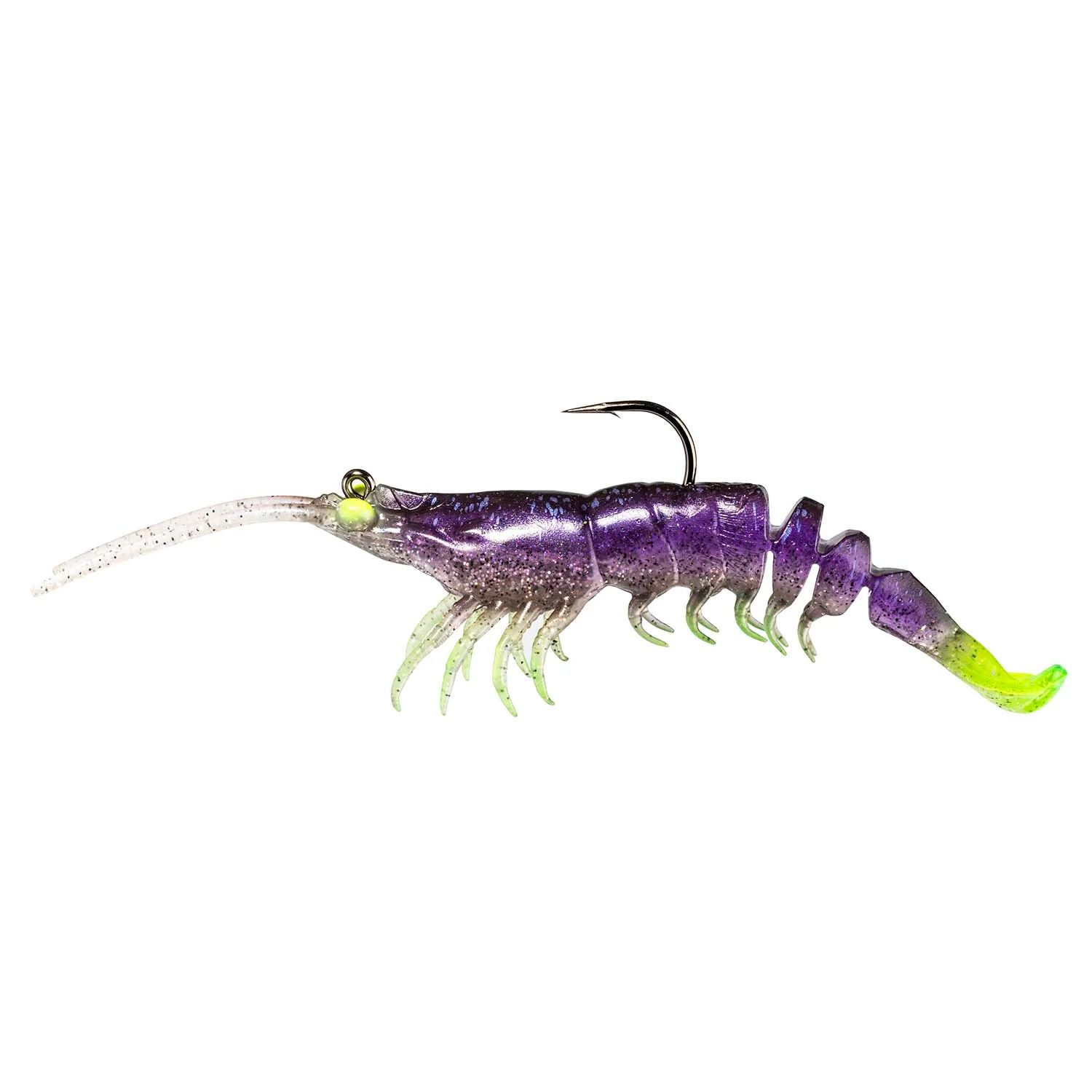 Z-Man Prawn Starz Shrimp 3.5" Plum Char 2 Pk