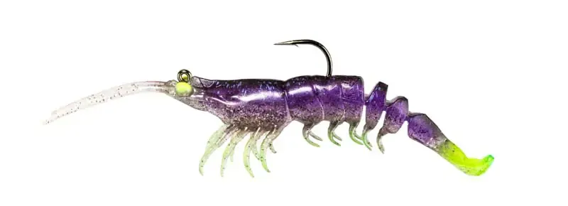 Z-Man Prawn Starz Shrimp 2.5" Plum Char 2 Pk