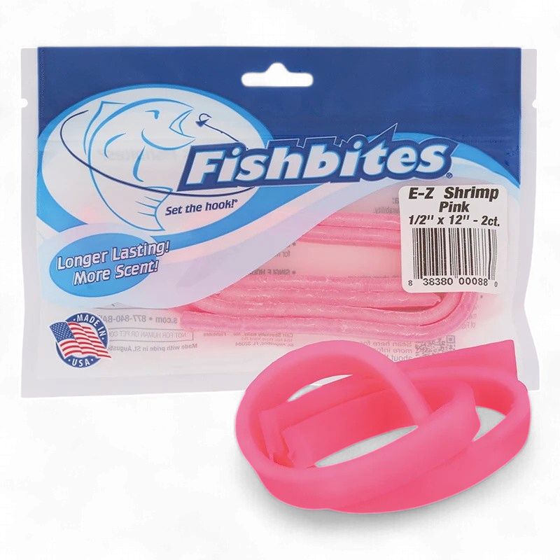 Fishbites E-Z SHRIMP Long Lasting 2PK PINK