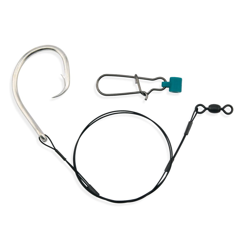 Aqua-Clear SHARK SURF RIG 15/0 90 LB WIRE 28 IN