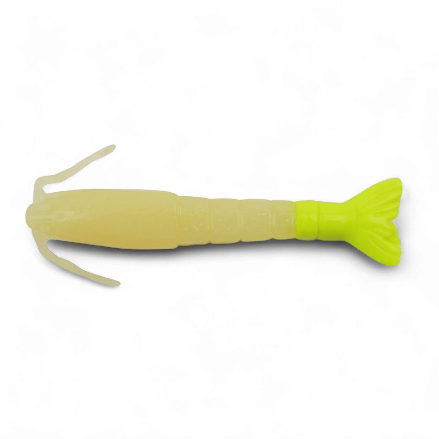 Berkley GULP! SALTWATER SHRIMP 3'' 6PK GLOW/CHARTREUSE