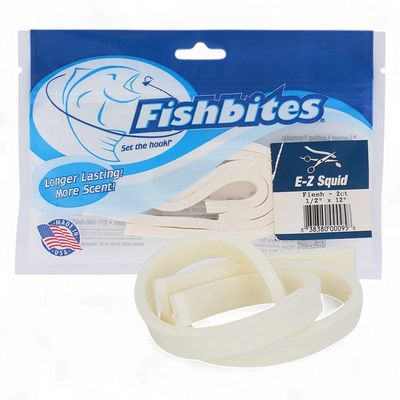 Fishbites E-Z SQUID  Flesh - Long Lasting 2 Pk