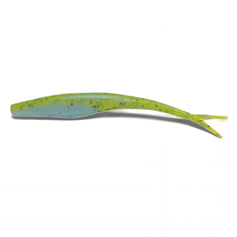 Berkley GULP! SALTWATER JERK SHAD 5'' 5PK CHART PEPPER NEON(GLOW)