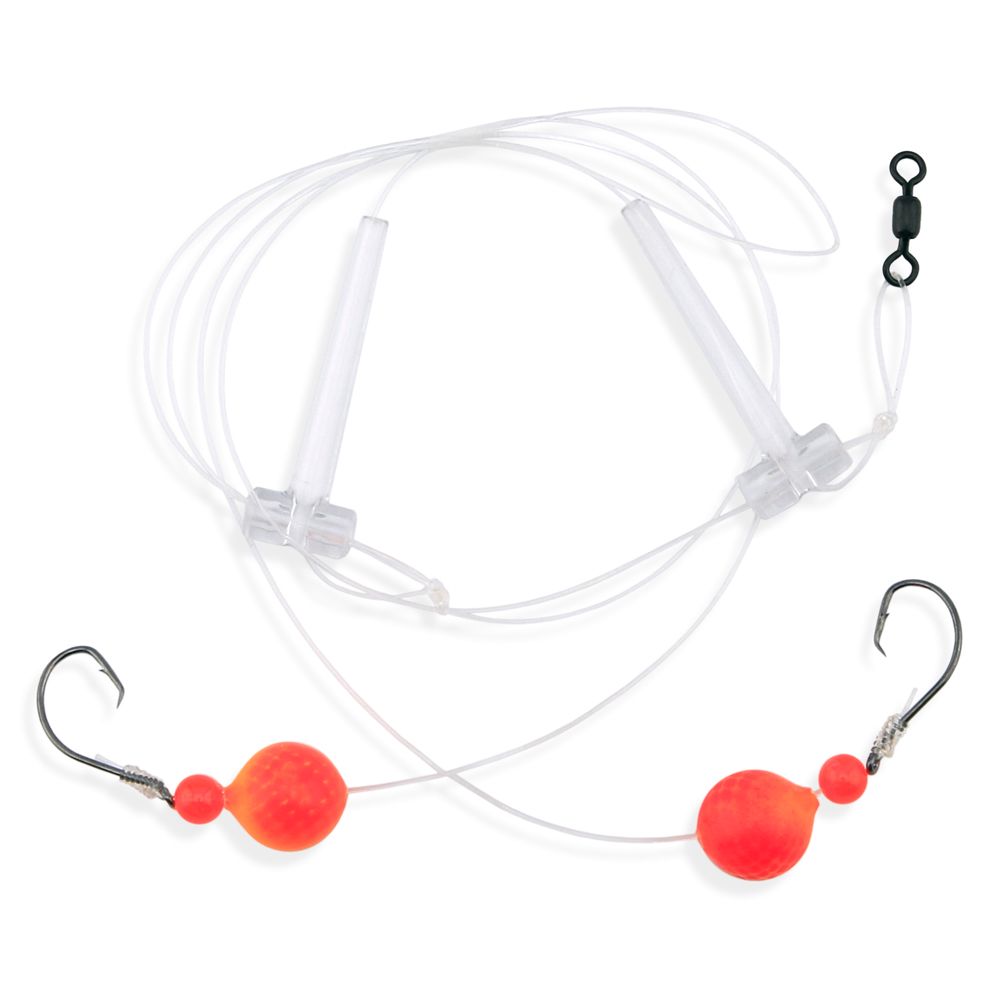Aqua-Clear HI/LO COMBO RIG SIZE 2 DEMON CIRCLE RED BEADS