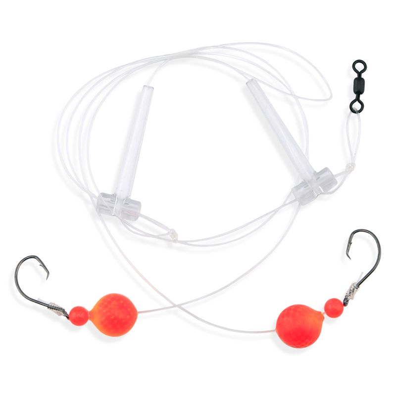 Aqua-Clear HI/LO COMBO RIG SIZE 2 DEMON CIRCLE RED BEADS