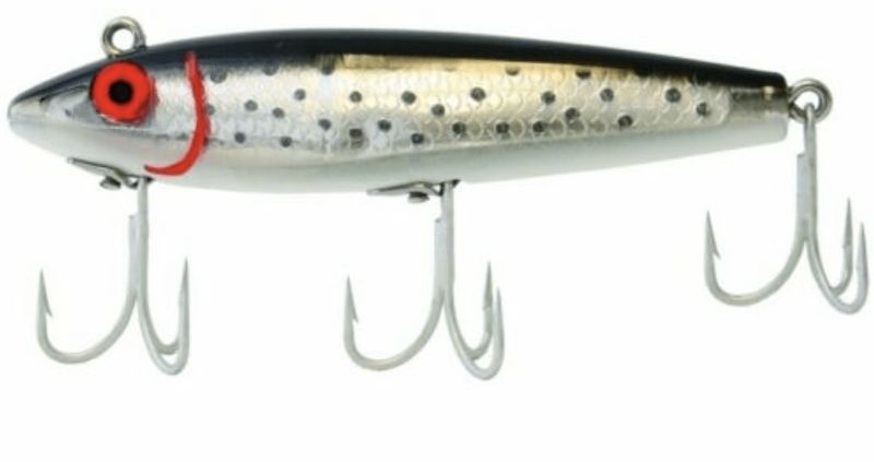 MirrOlure SPOTTED TROUT 3 5/8'' .5OZ BLACK/SILVER