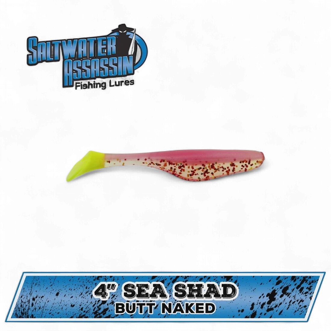 Saltwater Assassin 4" Sea Shad 10 Ct Butt Naked