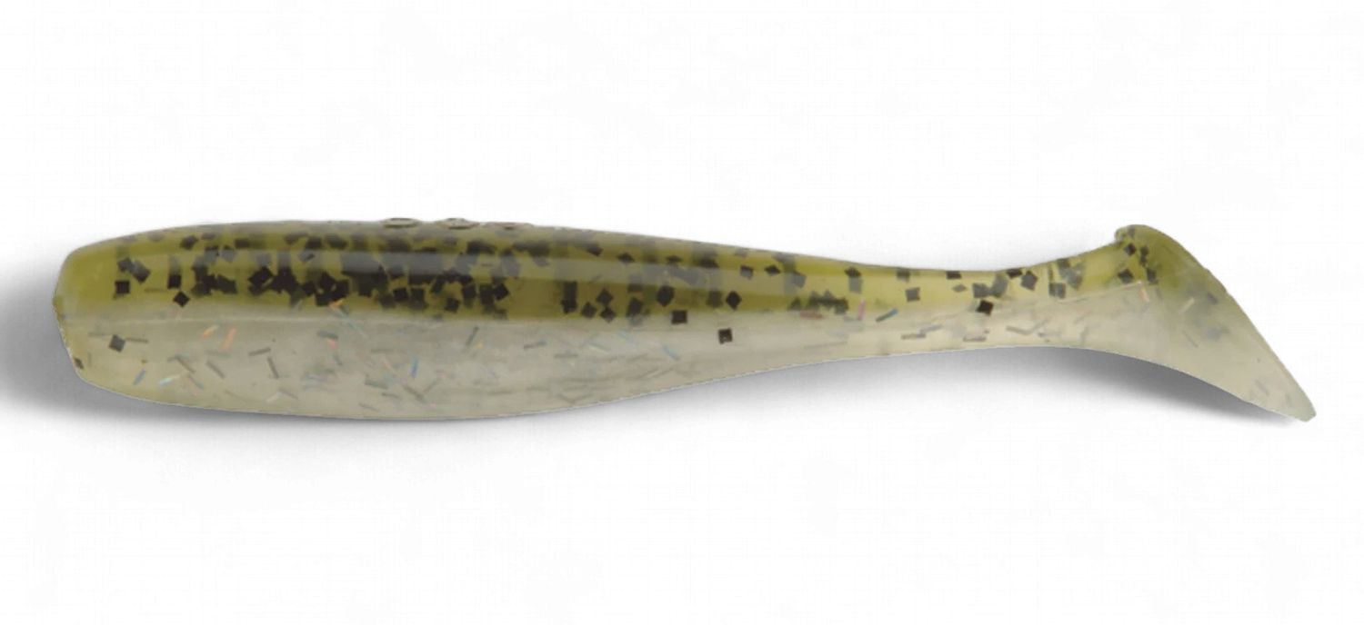 D.O.A. CAL Series 3" Shad Tail 12 Ct Green Back