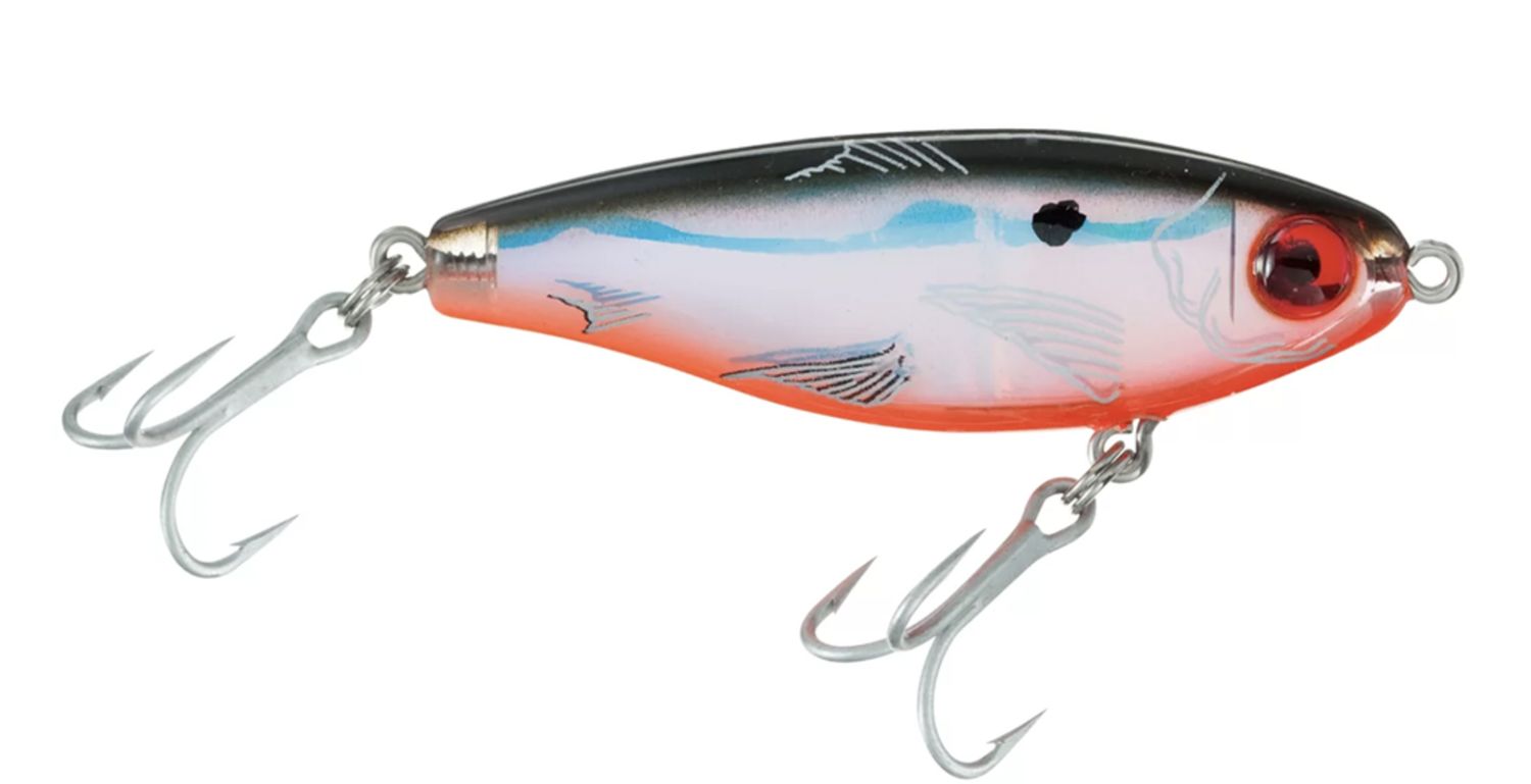 MirrOlure MirrOdine Mini Suspending Twitchbait 2 1/4'' 3/16 OZ Black/Orange/Silv