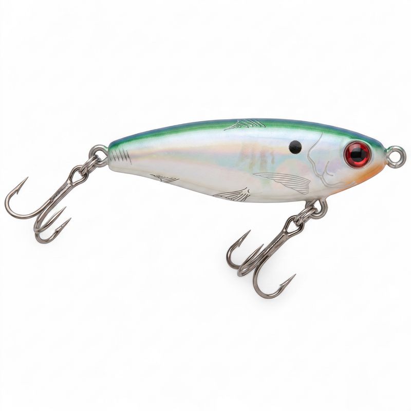 MirrOlure MirrOdine Suspending Twitchbait 2 5/8'' 3/8 OZ 18SBG Grn/White/Silv