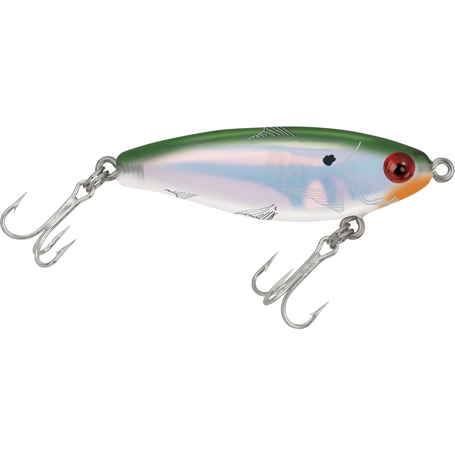 MirrOlure MirrOdine Suspending Twitchbait 2 5/8'' 3/8 OZ Grn/White