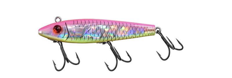 MirrOlure Sinking Twitchbait 3 5/8'' .5 OZ  Hot Pink/Char/Silv